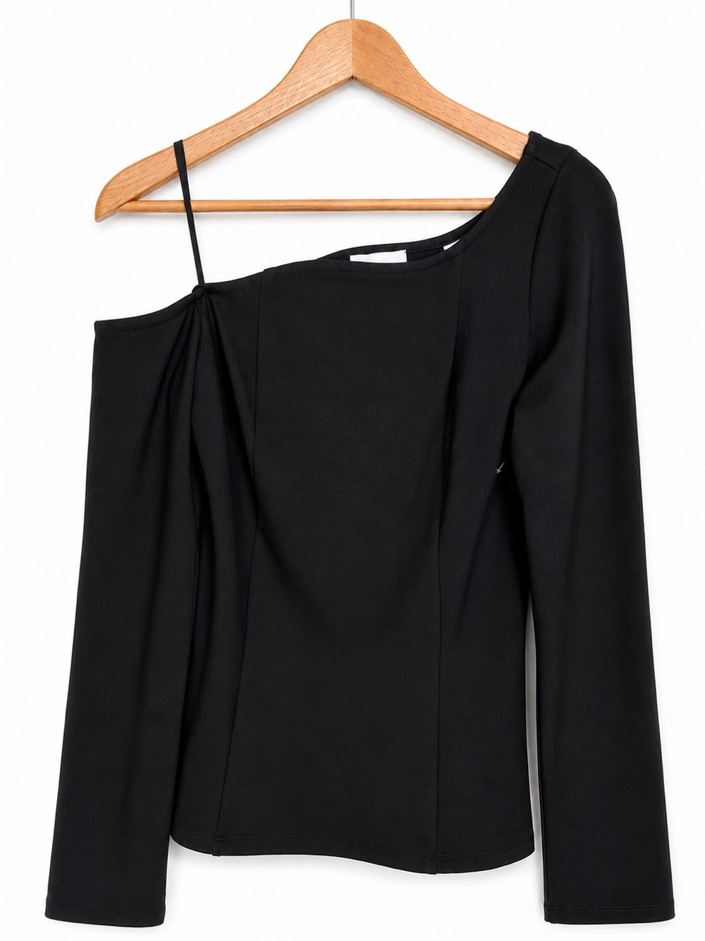 Marcella NYC Sylvan Top European Ponte Asymmetric Neckline Top Size XS - Picture 8 of 12